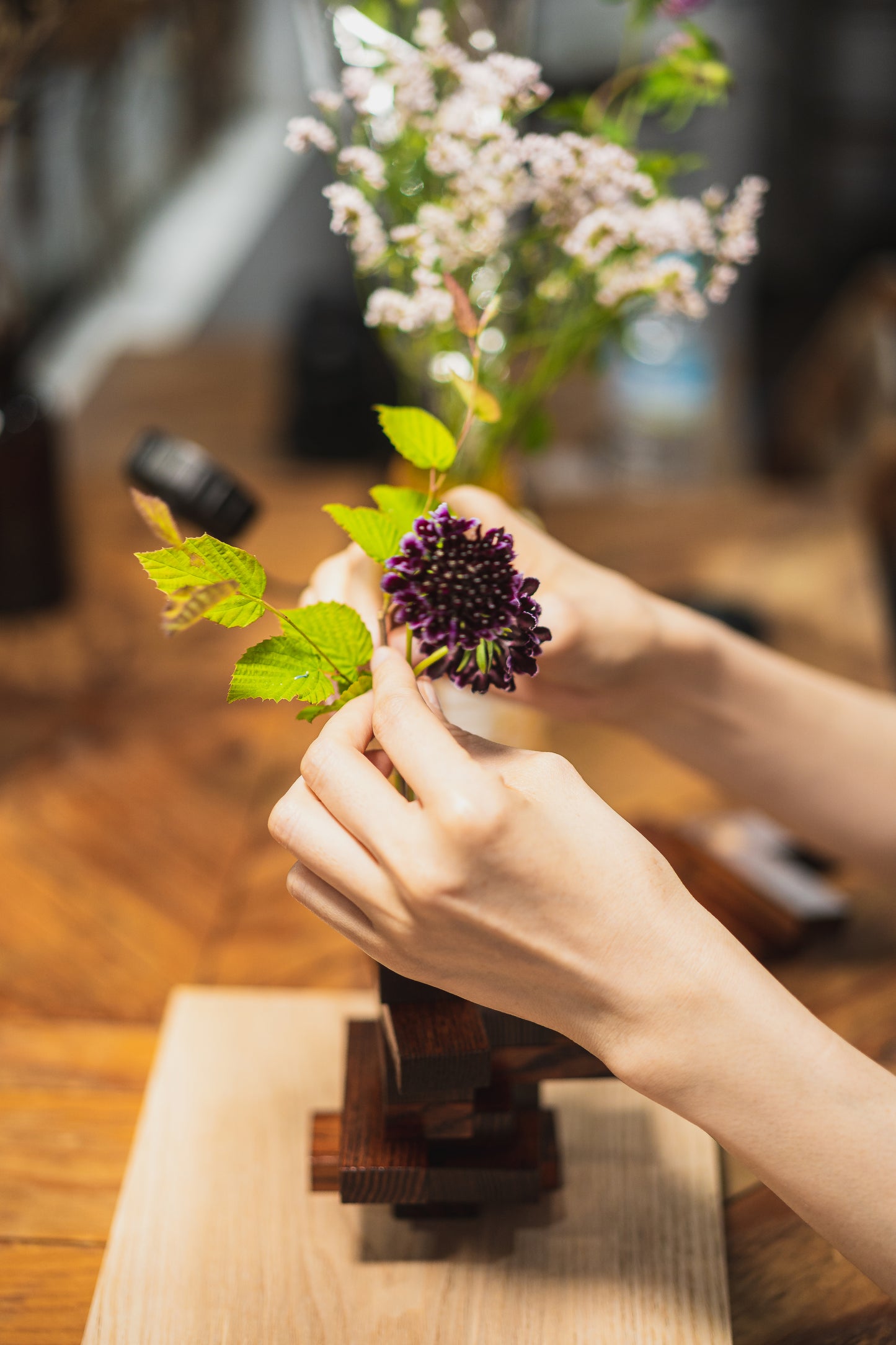 【受注生産】箱入り組み立て花器　yadori花ー漆ー